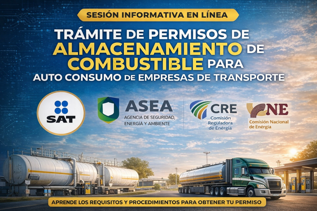 Permisos de autoconsumo de combustible en México y trámite de almacenamiento ante la CNE