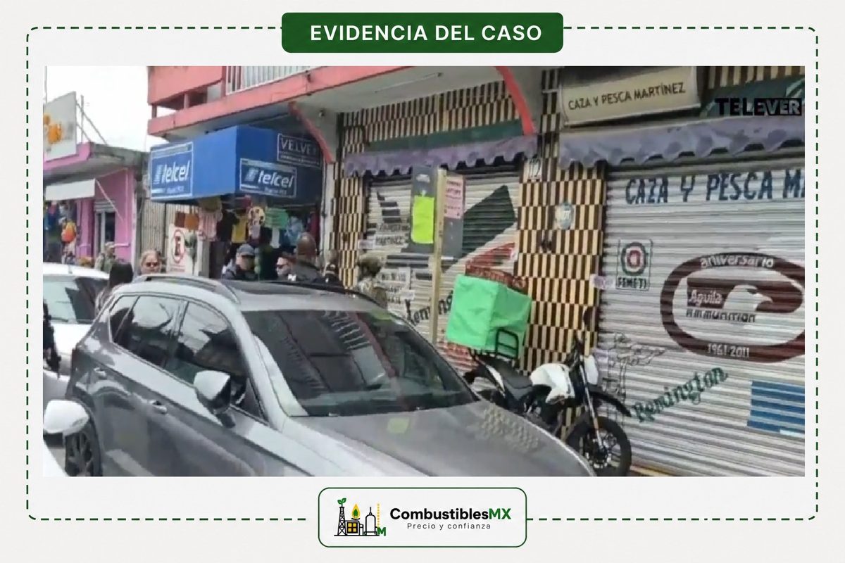 Cateo en presunto punto de venta ilegal de combustible en Sayula de Alemán, Veracruz.